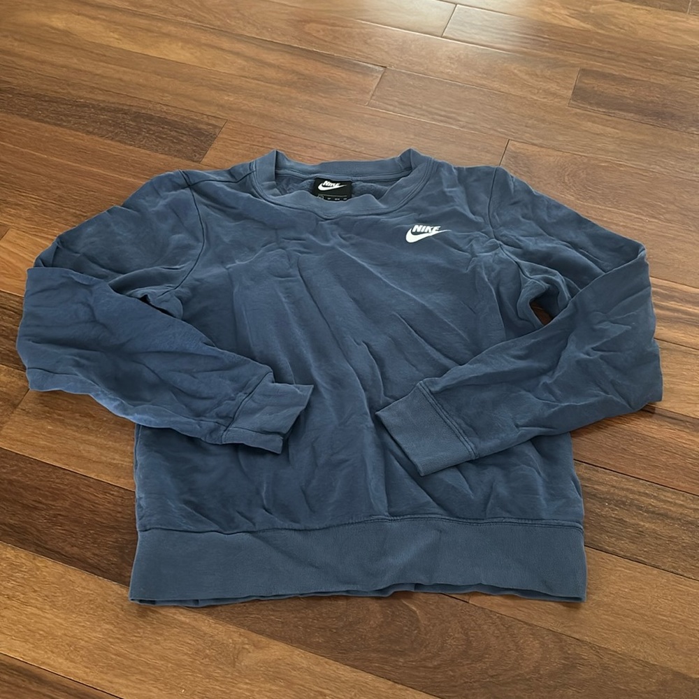 blue nike crewneck
